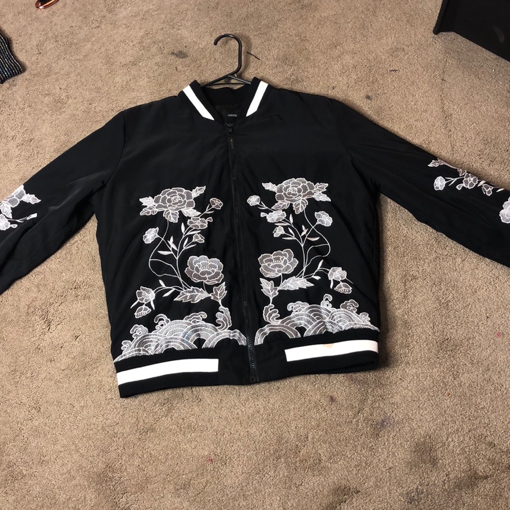 Black Bomber Jacket